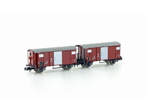 2er Set gedeckte Güterwagen K2 SBB, Ep.III