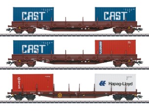 Containerwagen-Set SNCB