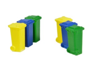 Container 100 l. -Grün, Blau und Gelb- (6 St.)