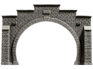 Tunnel-Portal 2-gleisig, 12,3 x 8,5 cm